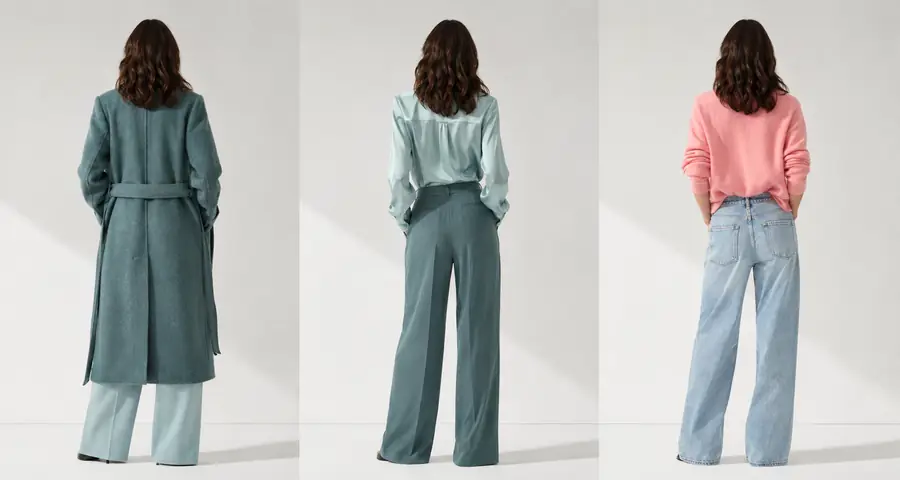Clean product presentation prepared for a fashion catalog