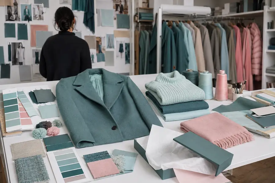 Fashion product reference before visual campaign development