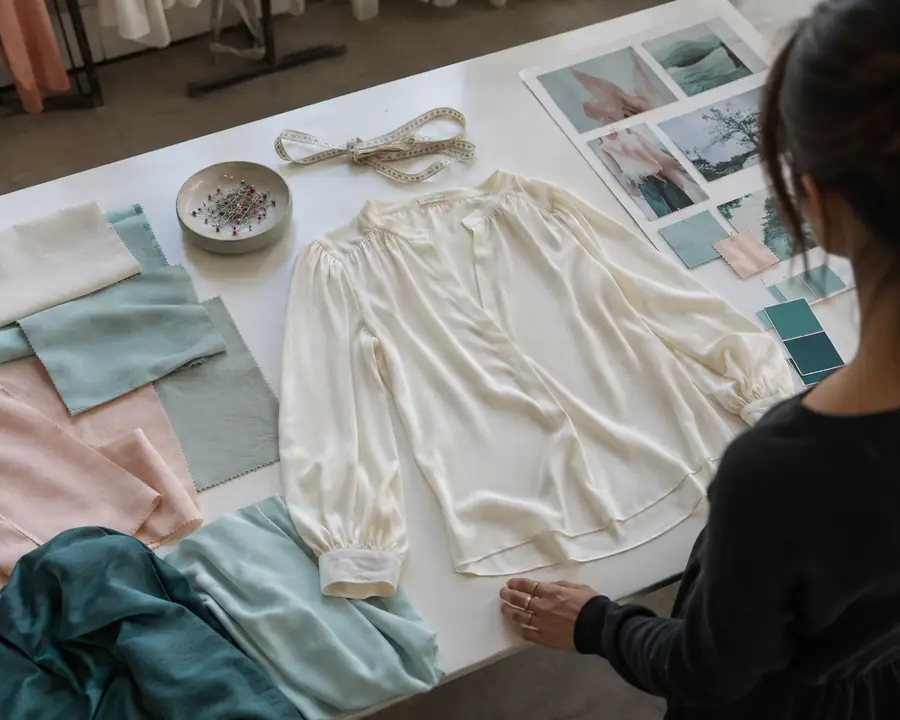 Garment reference prepared for a virtual fashion photoshoot