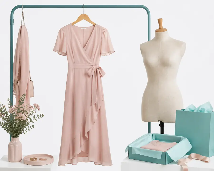 Garment image prepared for a virtual fitting room workflow
