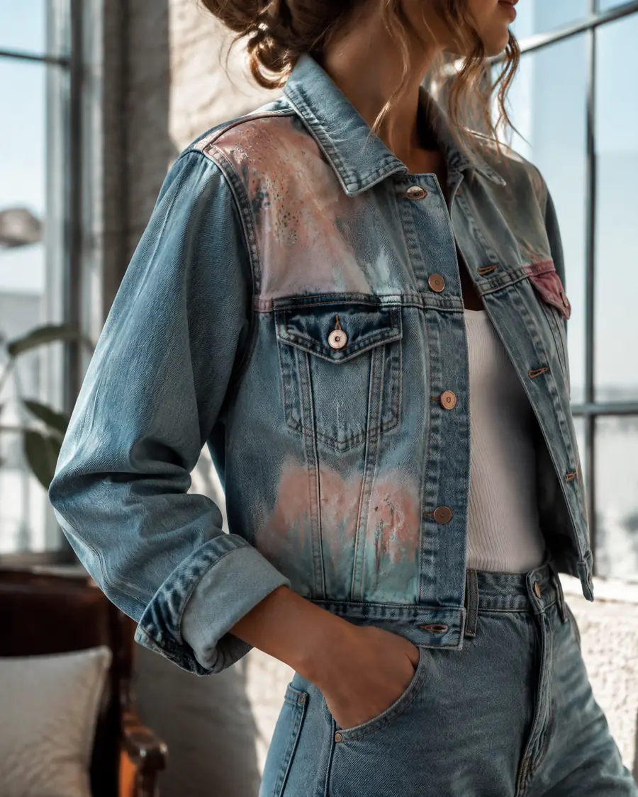 Garment image transformed into a realistic on-model fashion visual